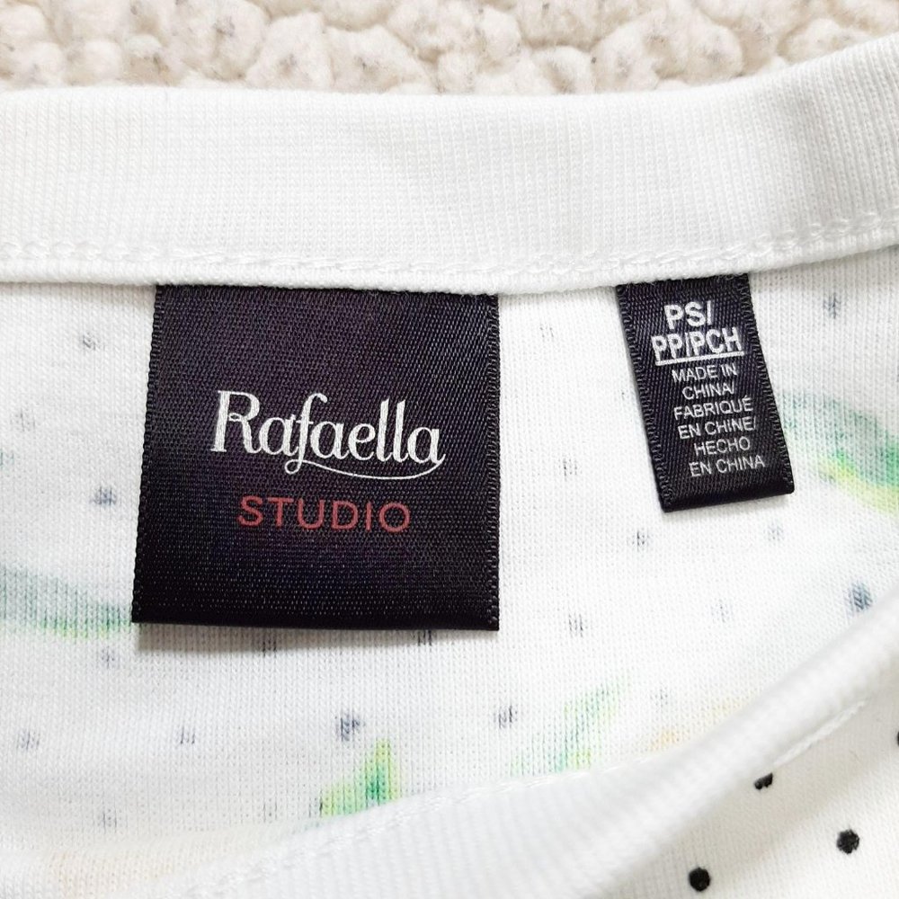 Rafaella Studio  Lemon Short Sleeve Shirt Size PS - Picture 3 of 7